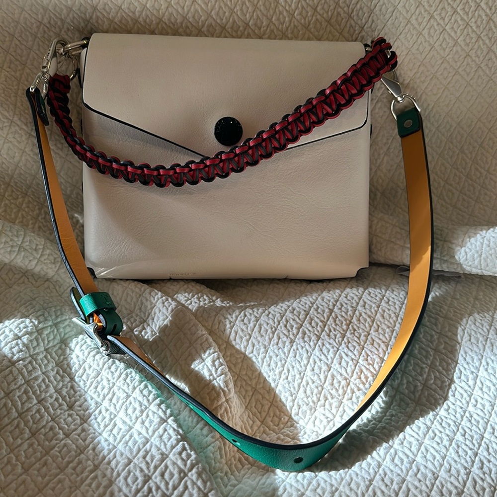 Rag & Bone Atlas Mini Crossbody - cream leather